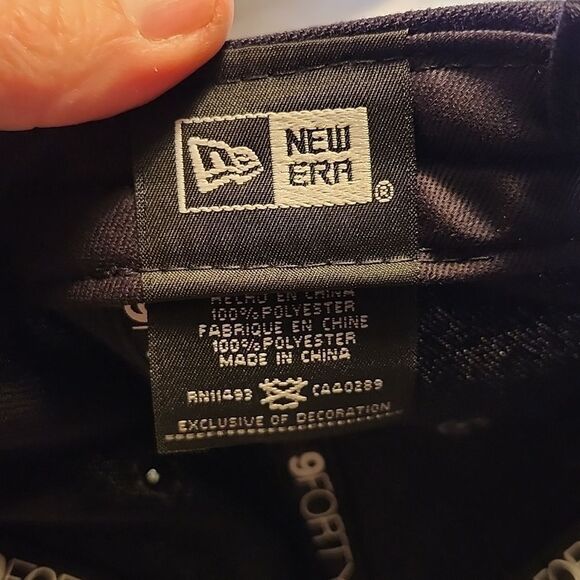 New Era Pitt Panthers Black Velcroback Hat - New - Picture 9 of 9